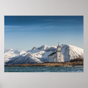 Affiche Église de Norvège Lofoten