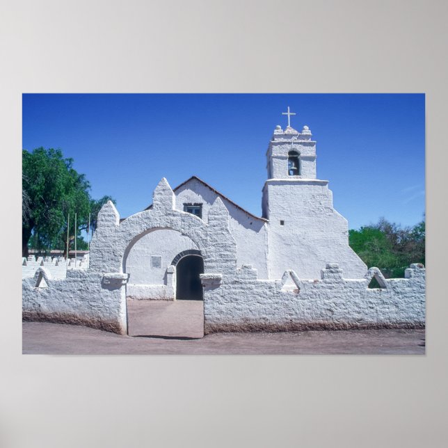 Affiche Église de San Pedro de Atacama - Chili (Devant)