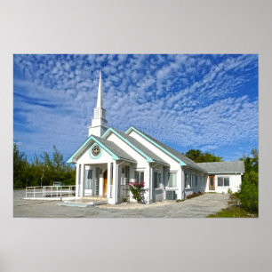 Affiche Église de Treasure Cay, Les Bahamas