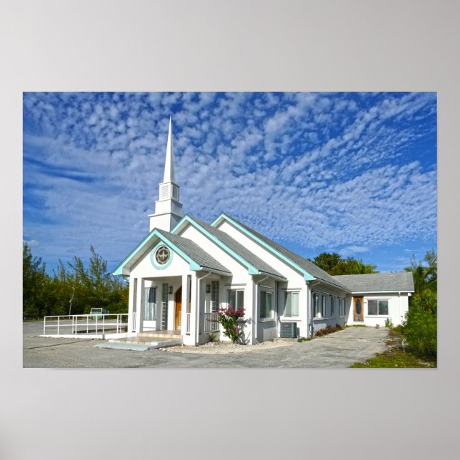 Affiche Église de Treasure Cay, Les Bahamas (Devant)