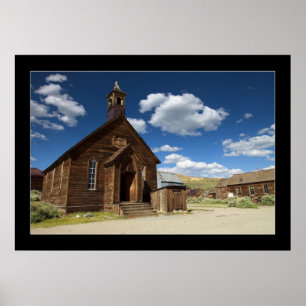 Affiche Église de ville fantôme