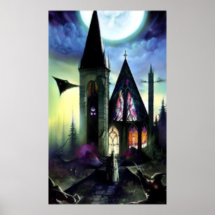 Affiche Église des fantastiques de la forêt sombre