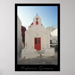 Affiche Église Kitty - Mykonos