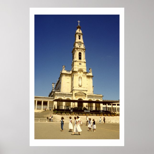 Affiche Eglise Notre-Dame de Fatima, Lisbonne Portugal (Devant)