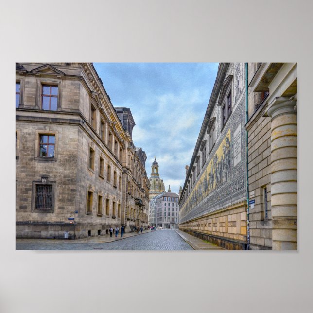 Affiche Église Notre-Dame-Dôme, Dresde, Allemagne (Devant)