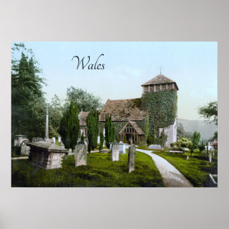 Affiche Église près de Monmouth (1900)