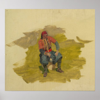 Affiche Église - Proche-Orient Homme Âne 1868