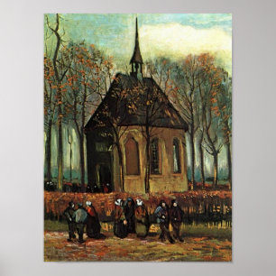 Affiche Eglise réformée à Nuenen, Van Gogh Art