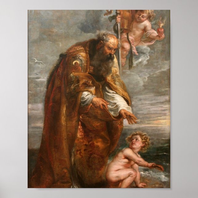 Affiche Église Saint-Augustine By Peter Paul Rubens (Devant)