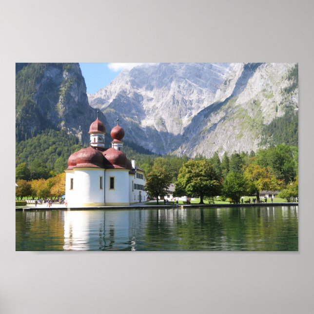Affiche Église Saint-Bartholomée de Königssee (Devant)