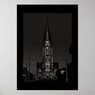 Affiche Église Sainte-Marie n° 1 avec frontière