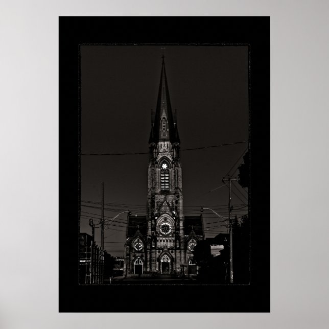 Affiche Église Sainte-Marie n° 1 avec frontière (Devant)