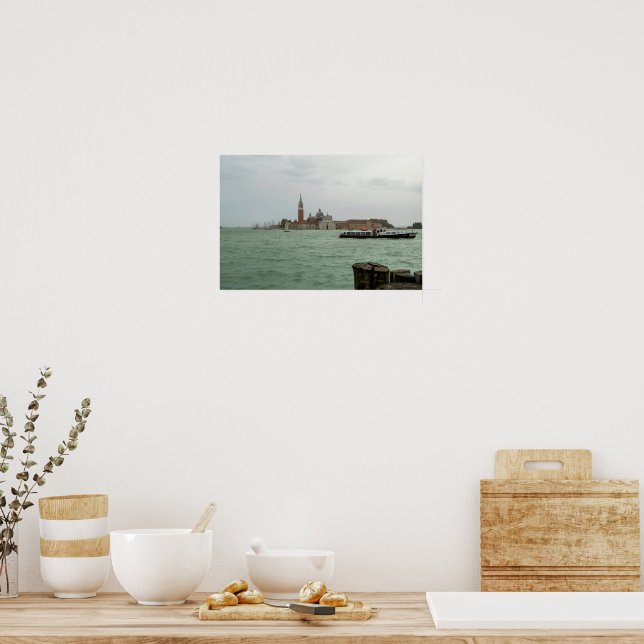 Affiche Église San Giorgio Maggiore & Lagune de Venise (Cuisine)