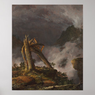 Affiche Église - Tempête dans les montagnes 1847