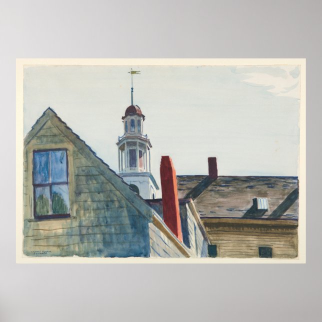 Affiche Église universelle Edward Hopper (Devant)