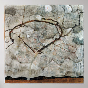 Affiche Egon Schiele Arbre d'automne dans l'air fatigué