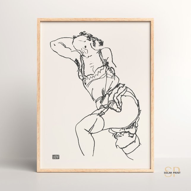Affiche Egon Schiele Femme Recapitulatif Art Imprimer Vint (Créateur téléchargé)