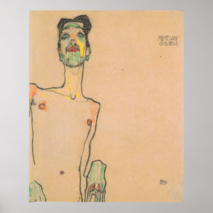Affiche Egon Schiele mime van osen