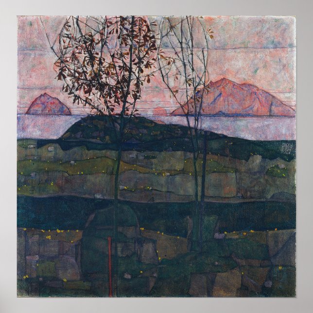 Affiche Egon Schiele Paramètre Soleil (Devant)