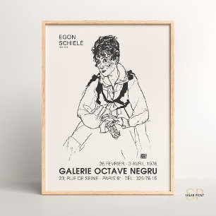 Affiche Egon Schiele Portrait de la femme de l'artiste Imp