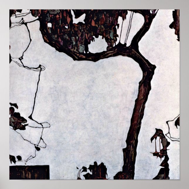 Affiche Egon Schiele - prune (Devant)