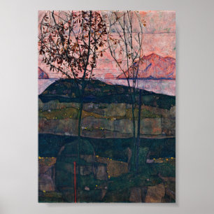 Affiche Egon Schiele - Setting Sun