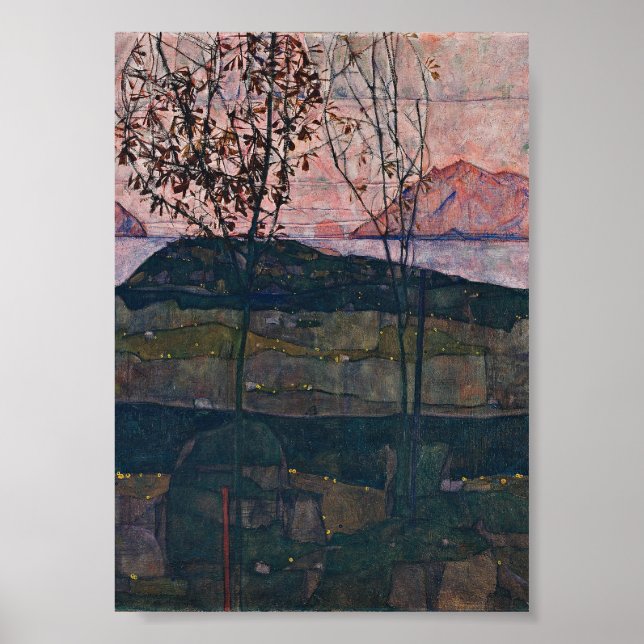 Affiche Egon Schiele - Setting Sun (Devant)