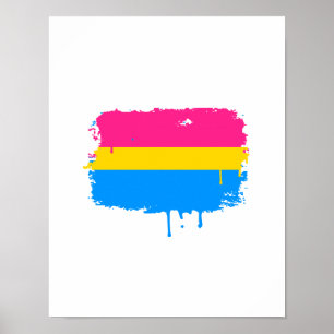 AFFICHE ÉGOUTTURE PANSEXUAL DE DRAPEAU