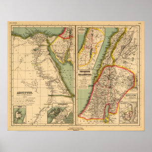 Affiche Egypt, Phoenicia and Palestine