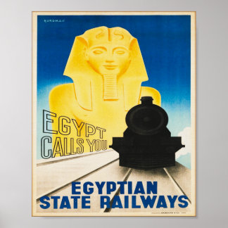 Affiche Egypt Railways Egypt vous appelle Vintage