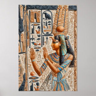 Affiche Egypte ancienne, reine pharaonique Hatshepsut