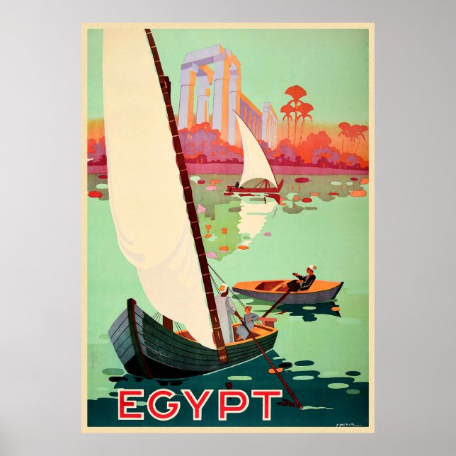 Affiche Égypte Le Nil (Devant)