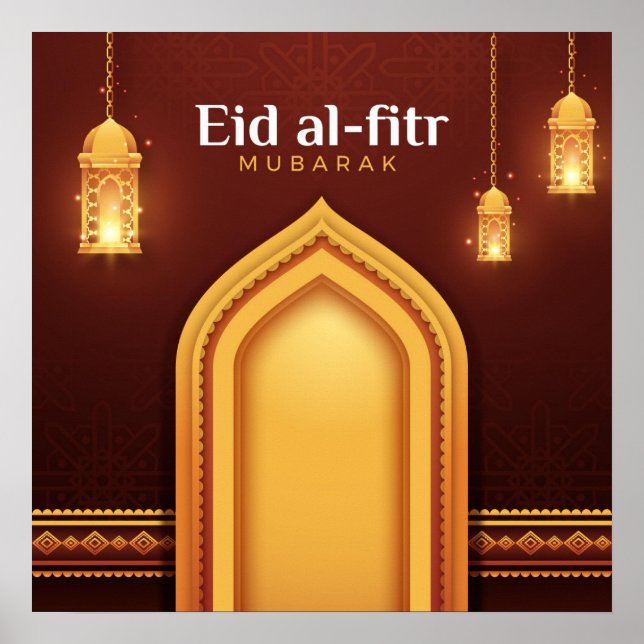 Affiche Eid Al-Fitr Mubarak (Devant)