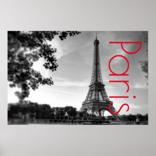 Affiche Eiffel Tower in Paris Romantic Love City