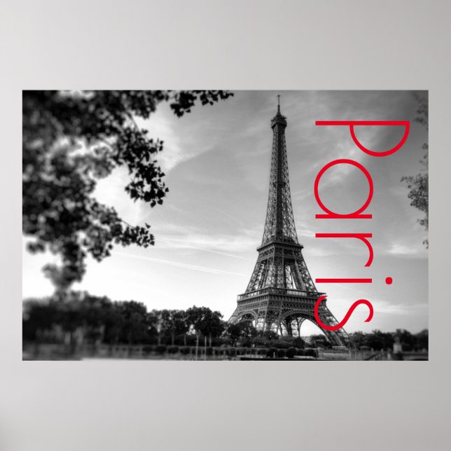 Affiche Eiffel Tower in Paris Romantic Love City (Devant)