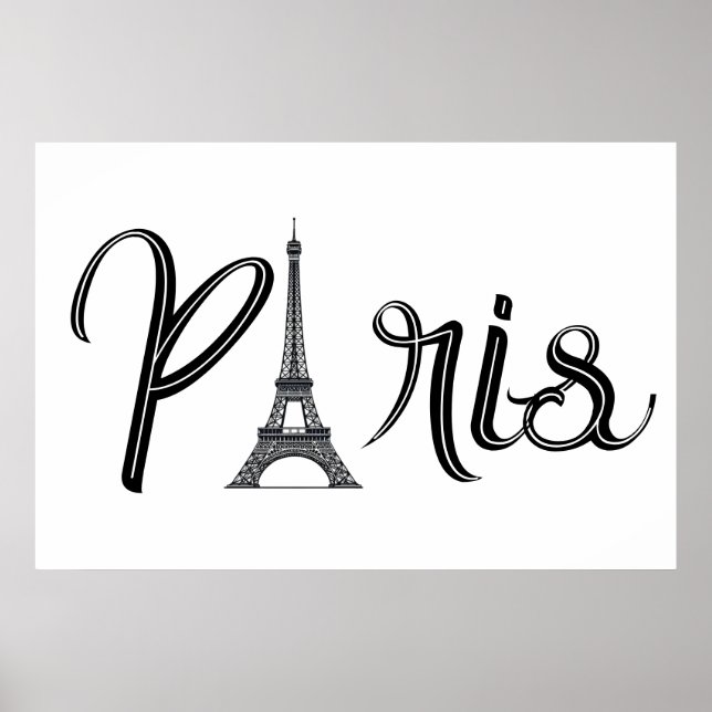 AFFICHE EIFFEL TOWER PARIS (Devant)