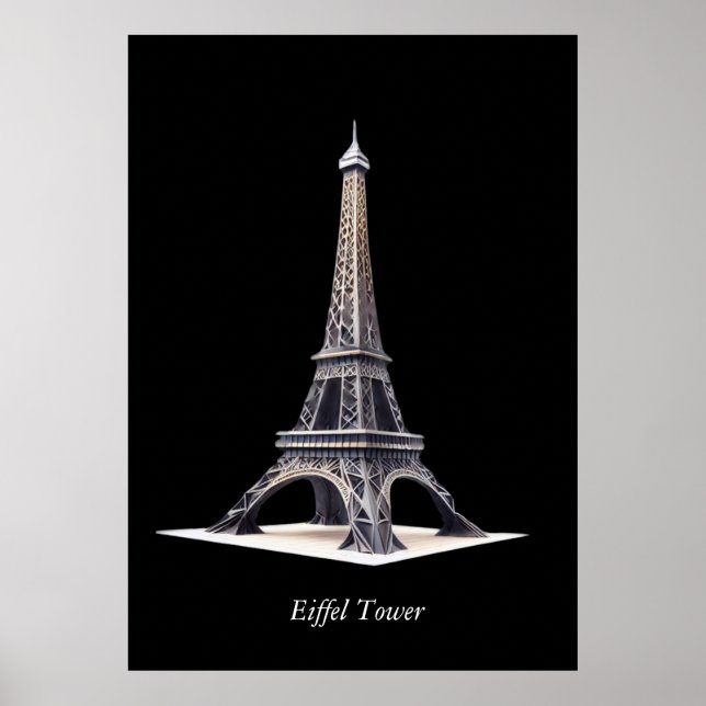 Affiche Eiffel Tower Paris (Devant)