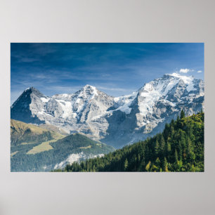 Affiche Eiger, Mönch et Jungfrau, Suisse - Alp suisse