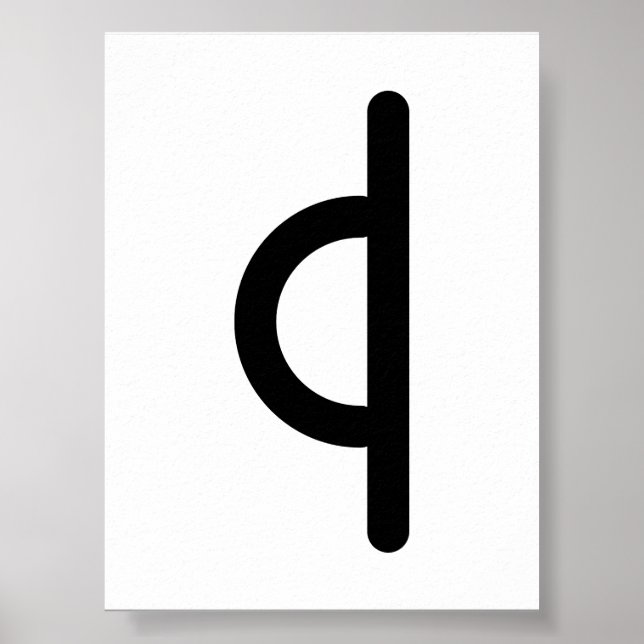 Affiche EIHWAZ Rune nordique (If, Endurance, Transformatio (Devant)