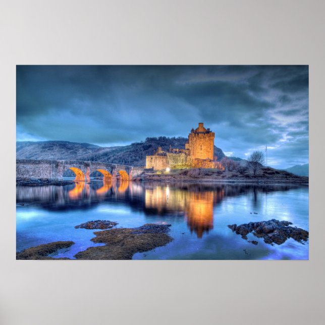 Affiche Eilean Donan Castle à la nuit sans frontière (Devant)