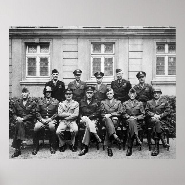 Affiche Eisenhower, Patton, Bradley, et. al. (Devant)