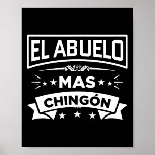 Affiche El Abuelo Mas Chingon Fête des pères espagnole Dia
