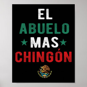 Affiche El Abuelo Mas Chingon Spanish Teacher Fathers Day