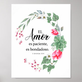 Affiche El amor es paciente Póster