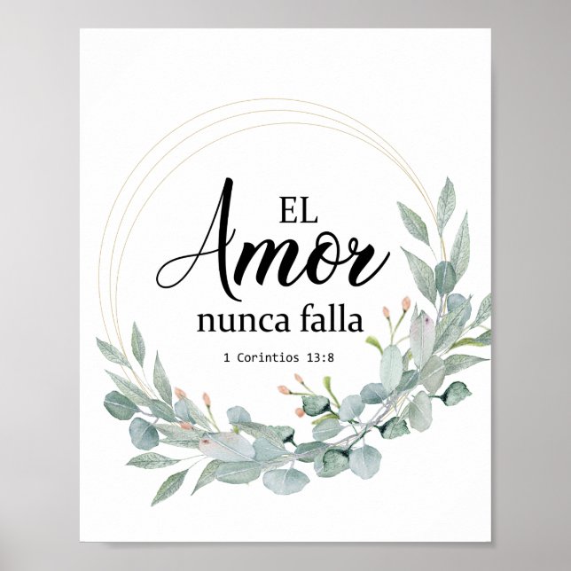 AFFICHE EL AMOR NUNCA FALLA (Devant)