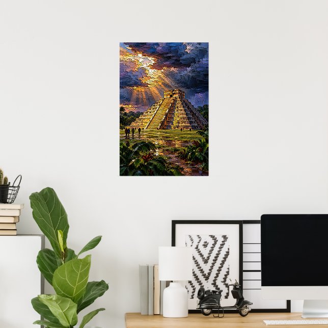 Affiche El Castillo avant la tempête (Bureau à domicile)