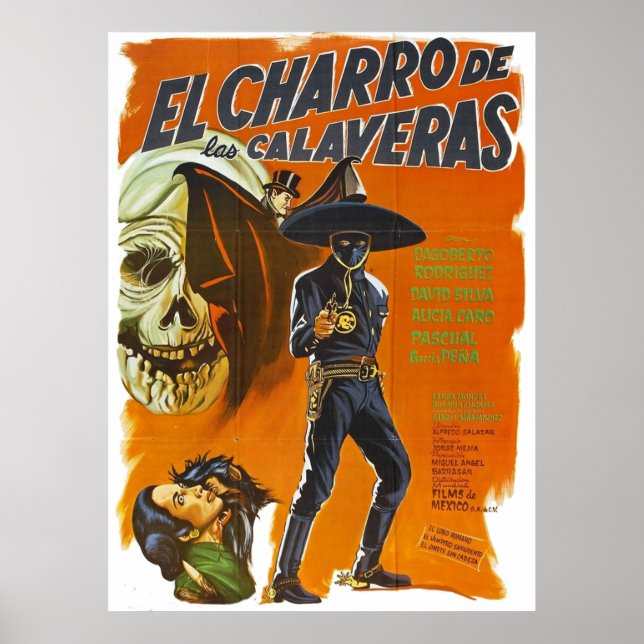 Affiche El Charro De Las Calaveras (Devant)