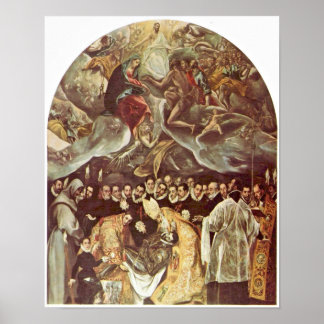 Affiche El Greco - Enterrement du comte d'Orgaz