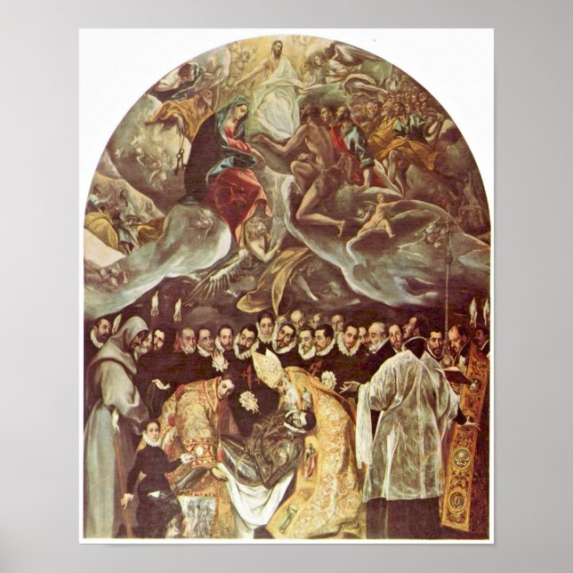 Affiche El Greco - Enterrement du comte d'Orgaz (Devant)