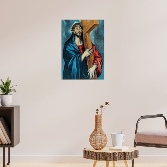 Affiche El Greco - L'œuvre représente Jésus-Christ portant (Salon 3)